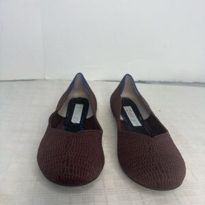 Rothy’s Port Wine Round Toe Retired Flats Shoes size 10